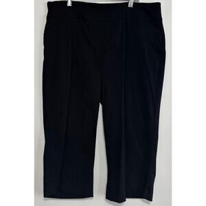 Coral Bay Black Tummy Control Capri Pants 16P